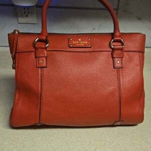 Kate Spade Orange Leather Satchel